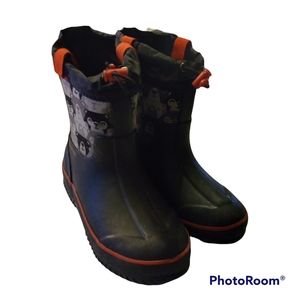 Cat & Jack Teddy Bear print waterproof boots size 11/12